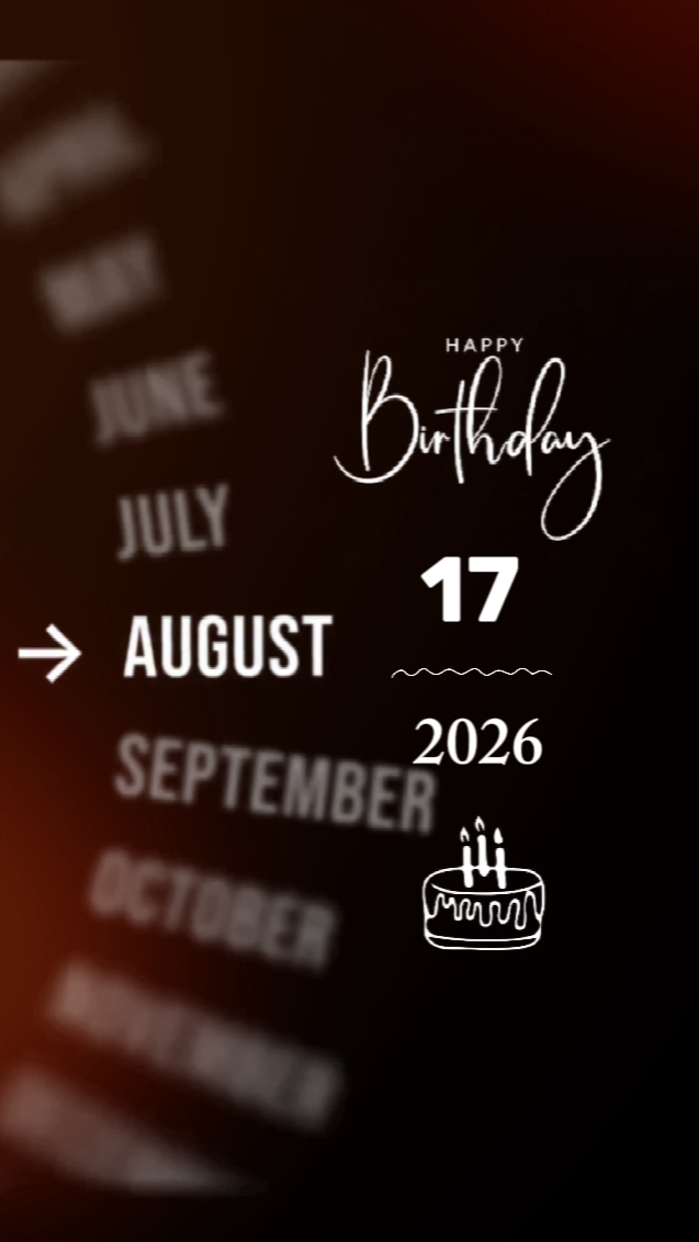 Birthday 17 August 