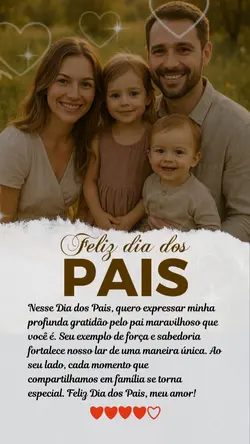 Feliz dia dos Pais