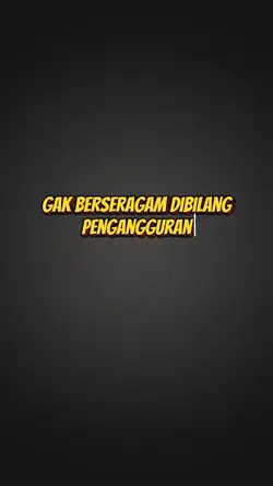 Gak seragam dibilang