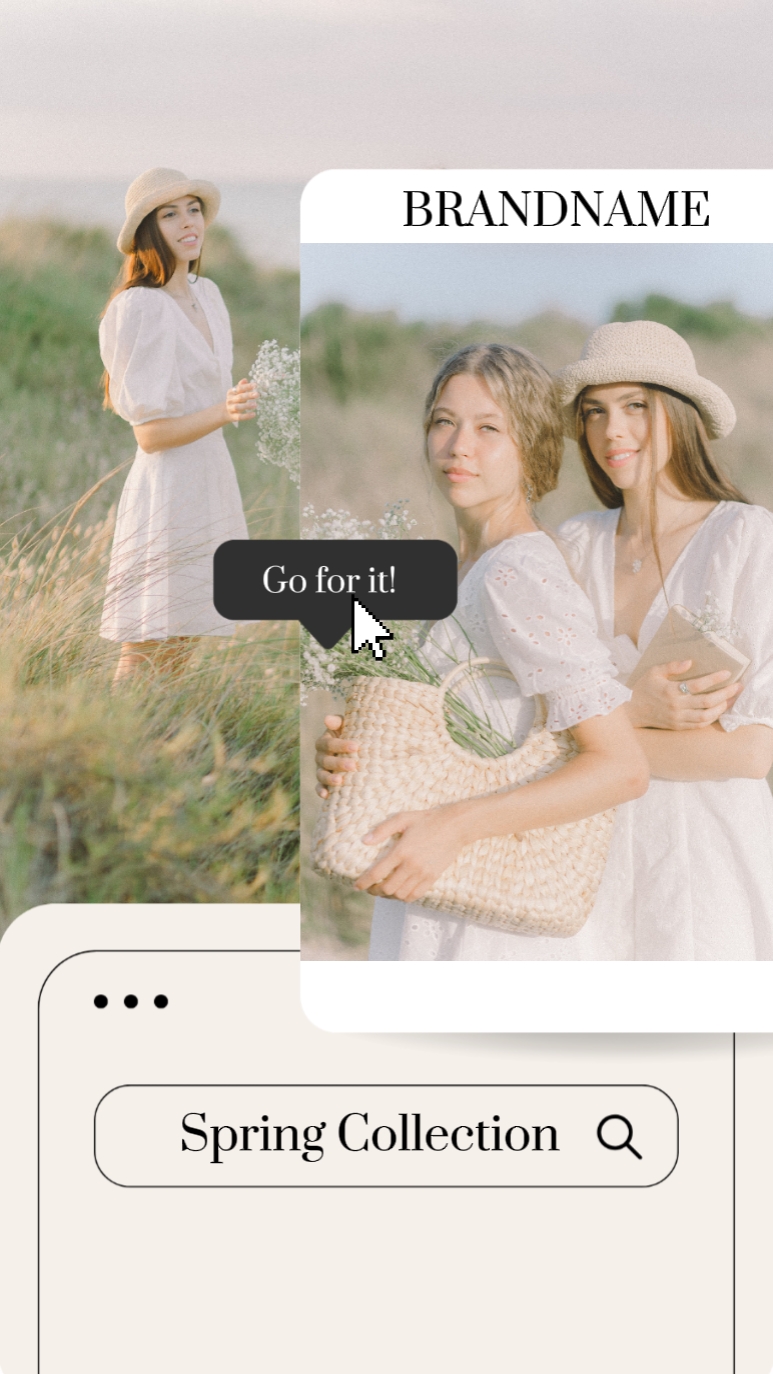 Clothing Spring Collection UI TikTok Style