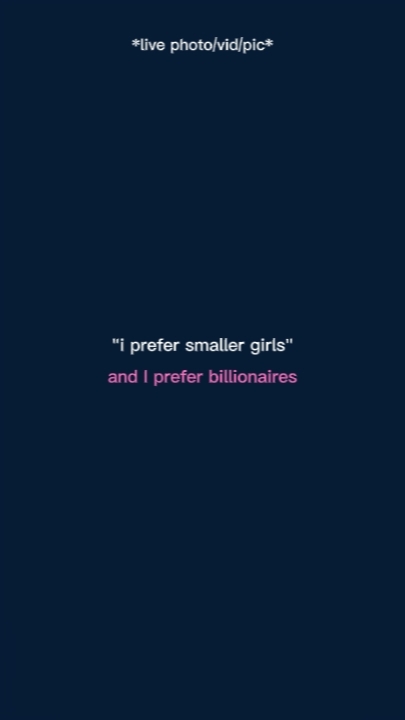Prefiero chicas pequeñas