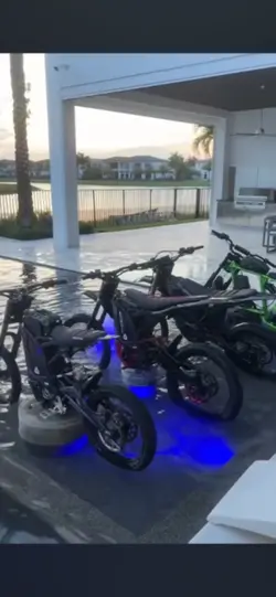 e bikes in the pool