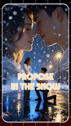 Propose in the snow