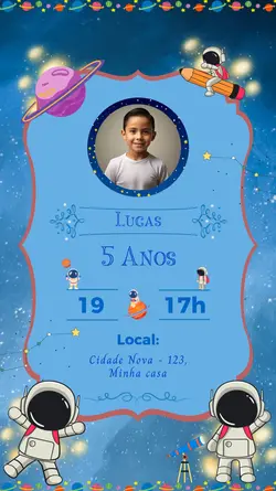 Convite Astronauta 