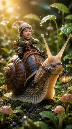 baby giant snail 