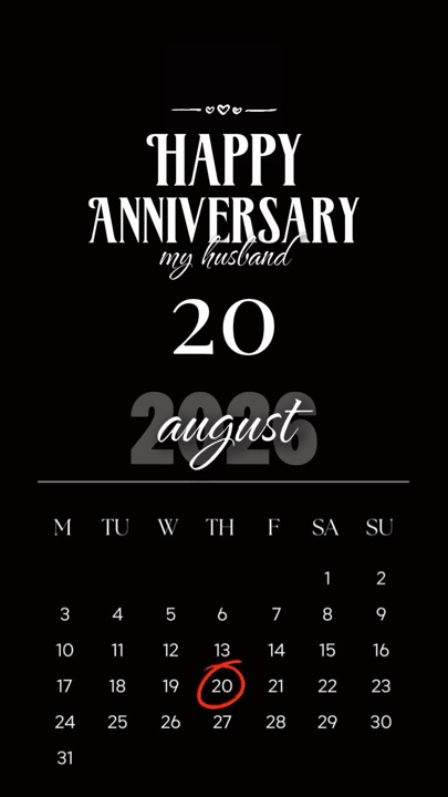 Aug 20th Anniversary
