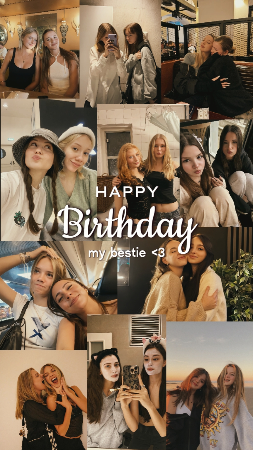 Feliz aniversário melhor amiga