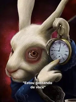Coelho com relógio