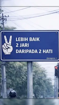 lebih baik 2 jari