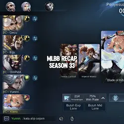 MLBB RECAP SEASON 33