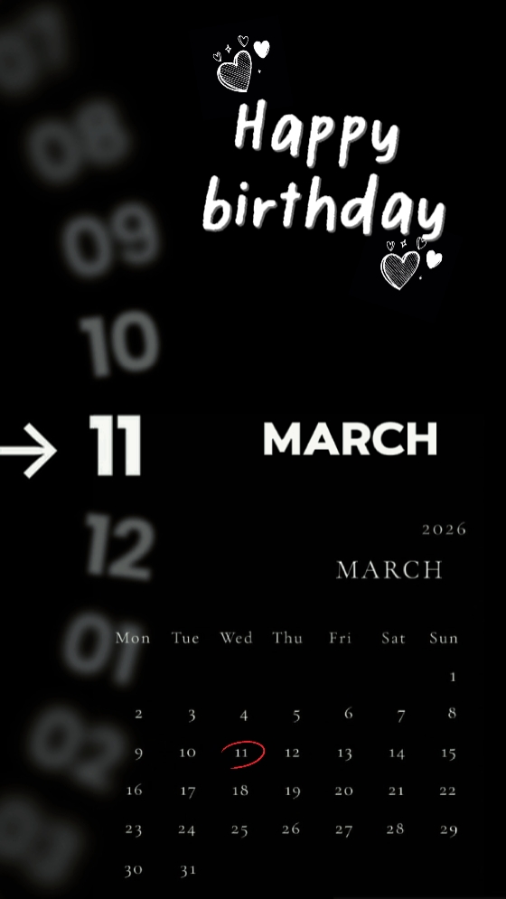HBD 11 MARS 