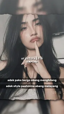 adek pake bergo abng