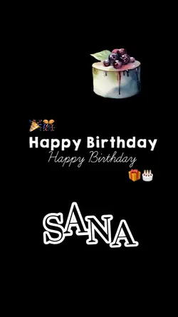Happy birthday sana