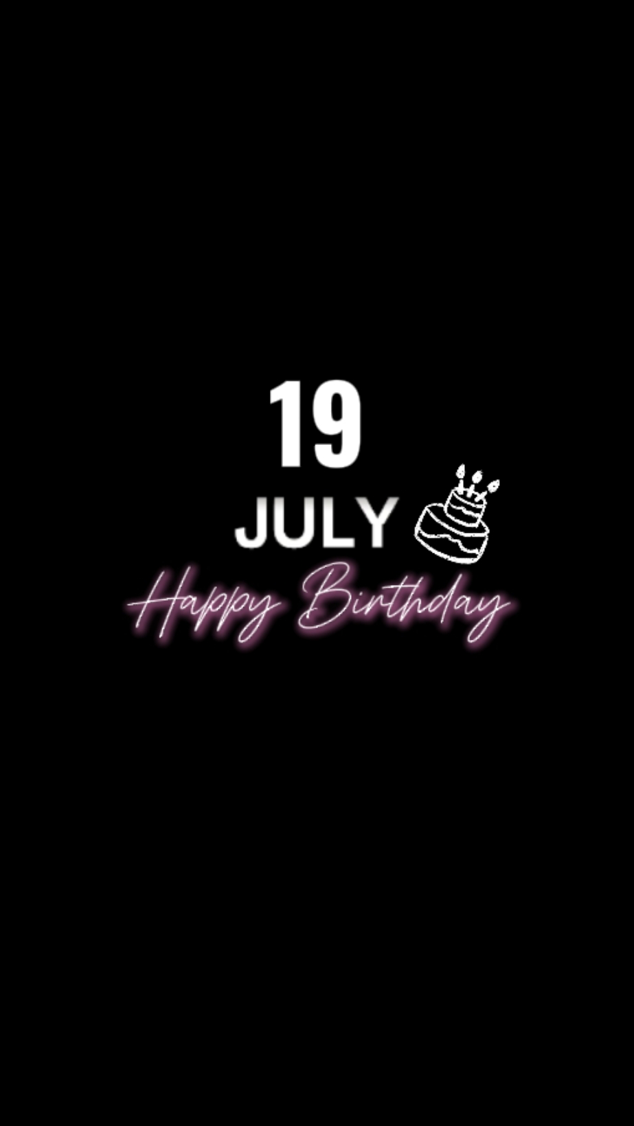 AMOR DE FELIZ CUMPLEAÑOS 19 DE JULIO