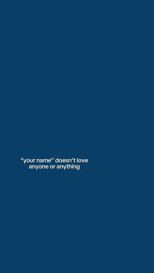 your name