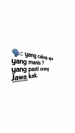 yg pasti orang jawa