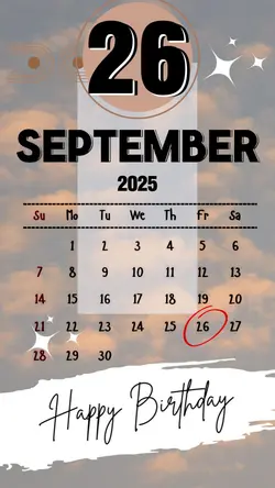 birthday 26sept 2025
