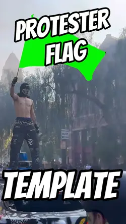 LA Protester Flag 