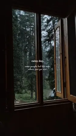 rainy day. 
