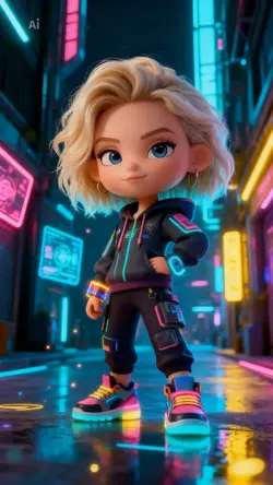 chibi cyberpunk 