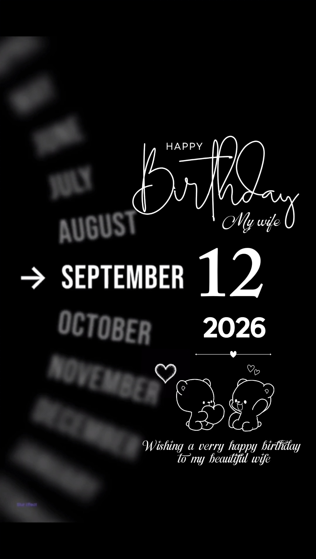 12 sept bday ang aking asawa