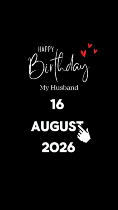 HBD MARIDO 16 DE AGOSTO