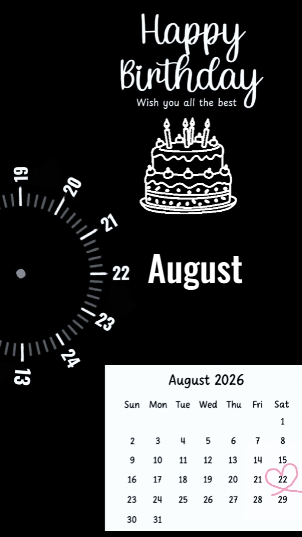 HBD 22 August