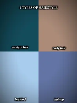 different hairstyle