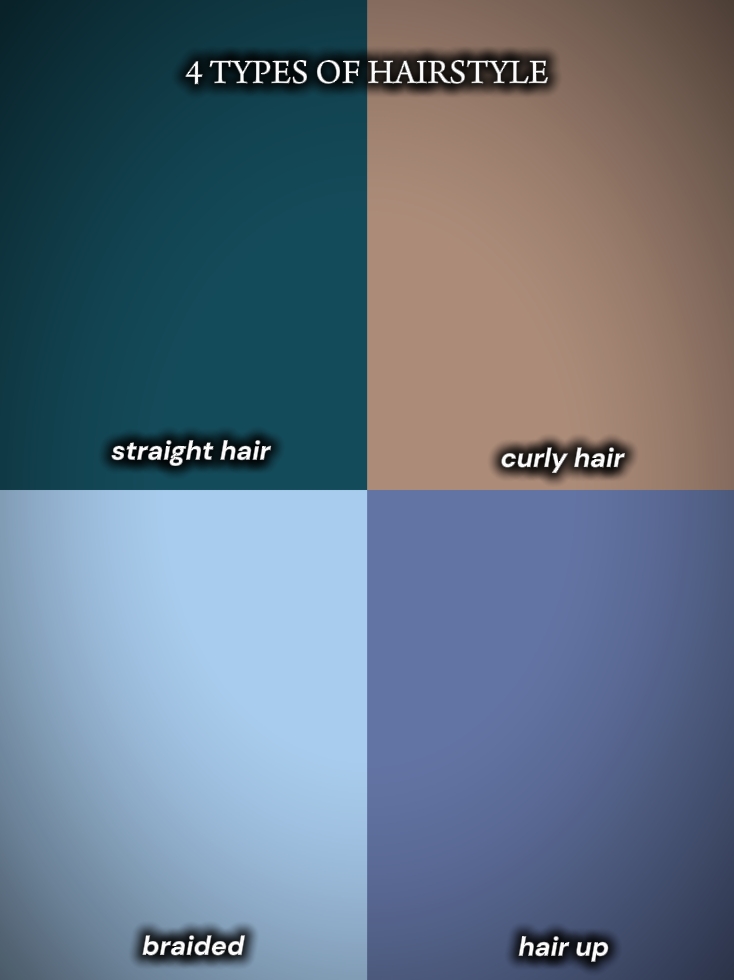 gaya rambut yang berbeda