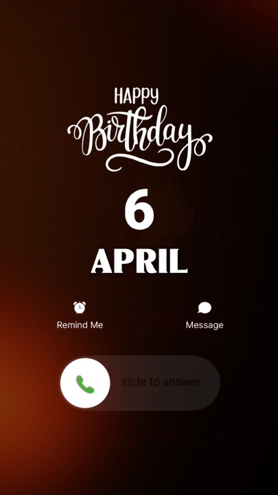 HBD 6 APRIL 2026