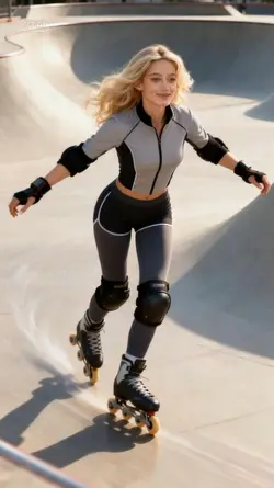 Roller skating 
