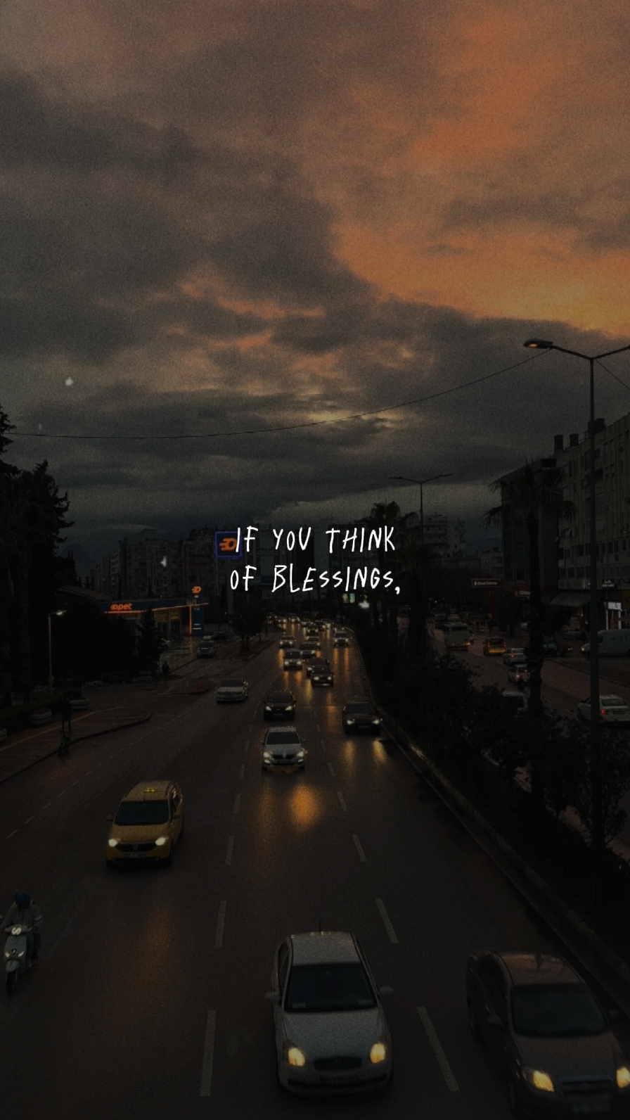 Think of blessings