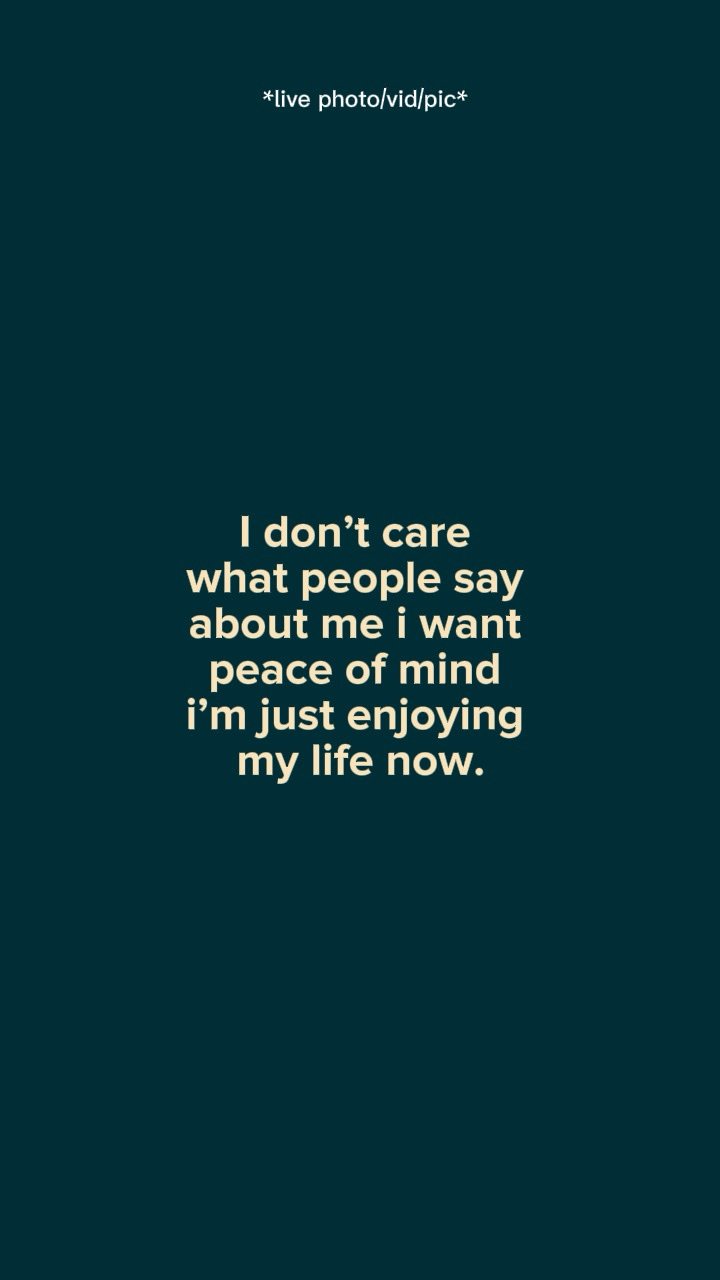 I want peace of min