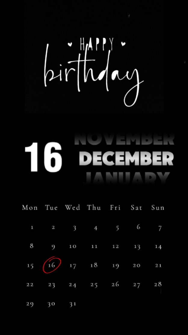 HBD 16. DEZEMBER 