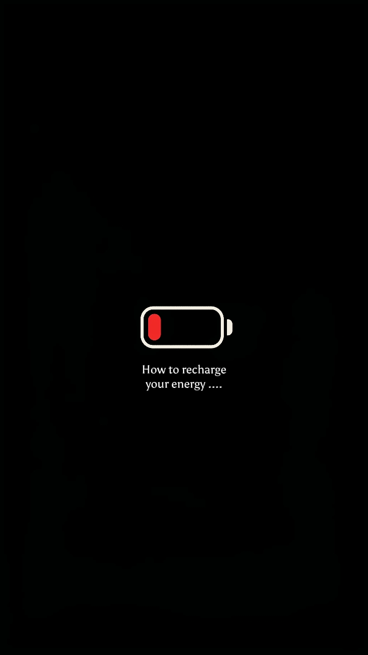 Recarga tu energía