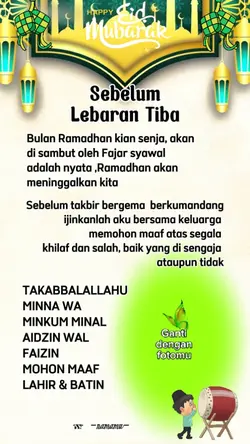 Sebelum Gema Takbir 