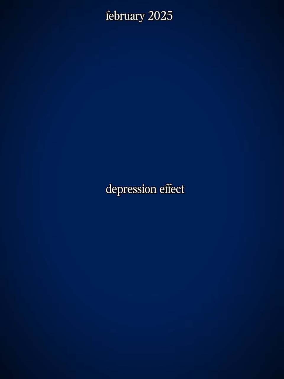 Effet de dépression 