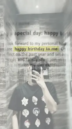 happy birthday to me