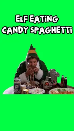 ELF EATING SPAGHETTI