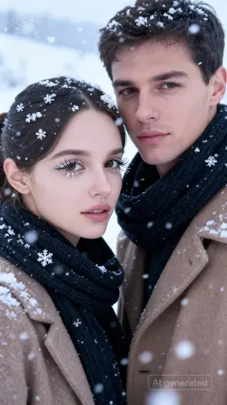 ZweiHerzen im Winter