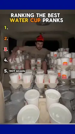 water cup prank 
