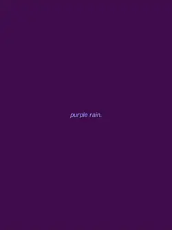 purple rain.