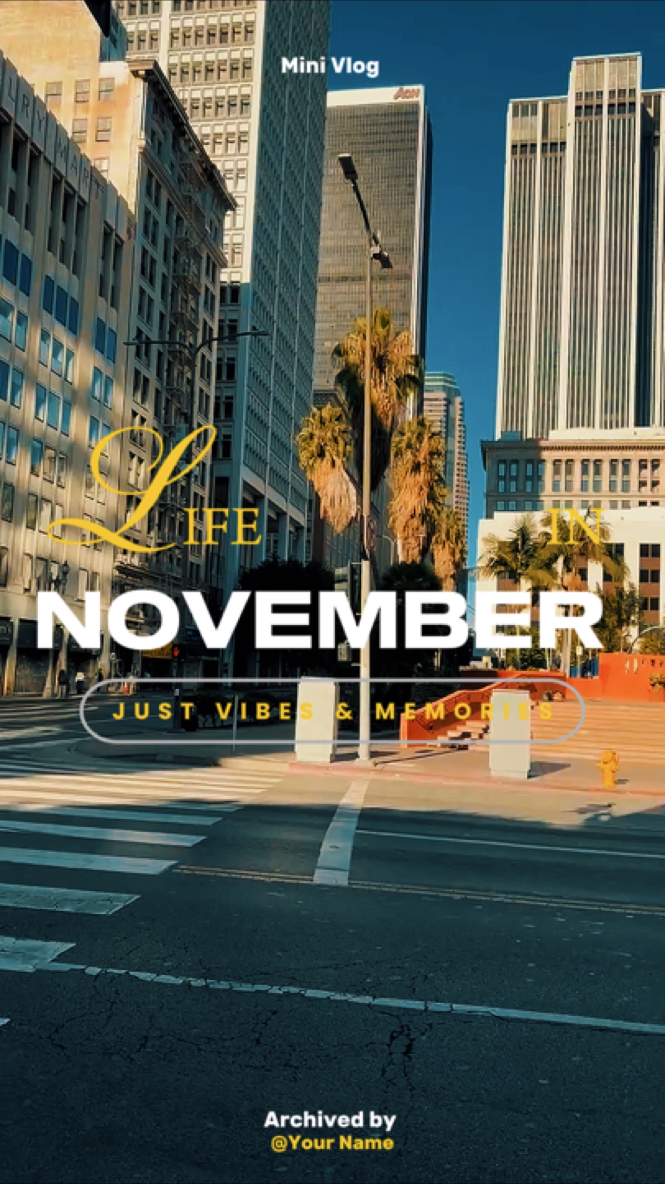 Novembre dans ma vie