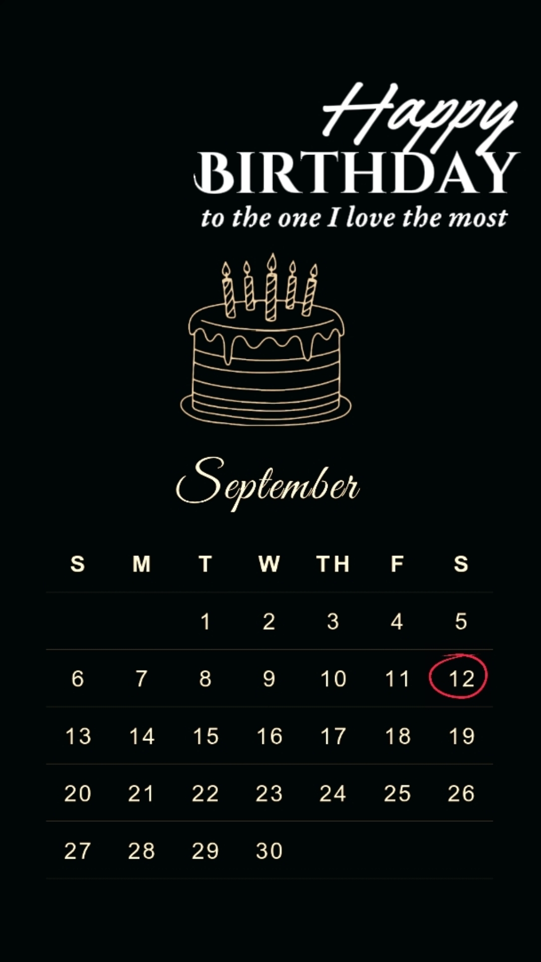 hbd babe I sept 12th