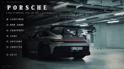 PORSCHE-SCREEN MENU