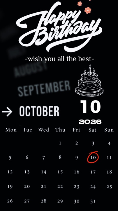 Hbd 10 October 