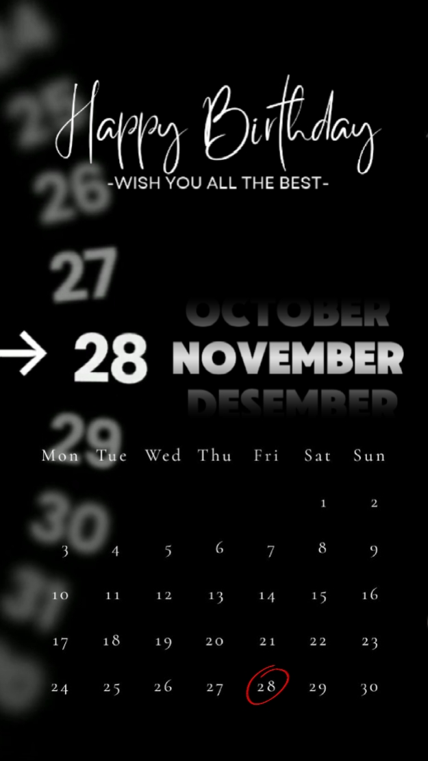 HBD 28 NOVEMBER 