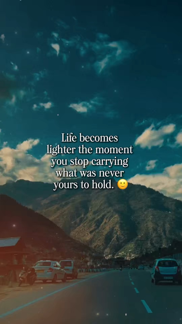 Life becomes lighter