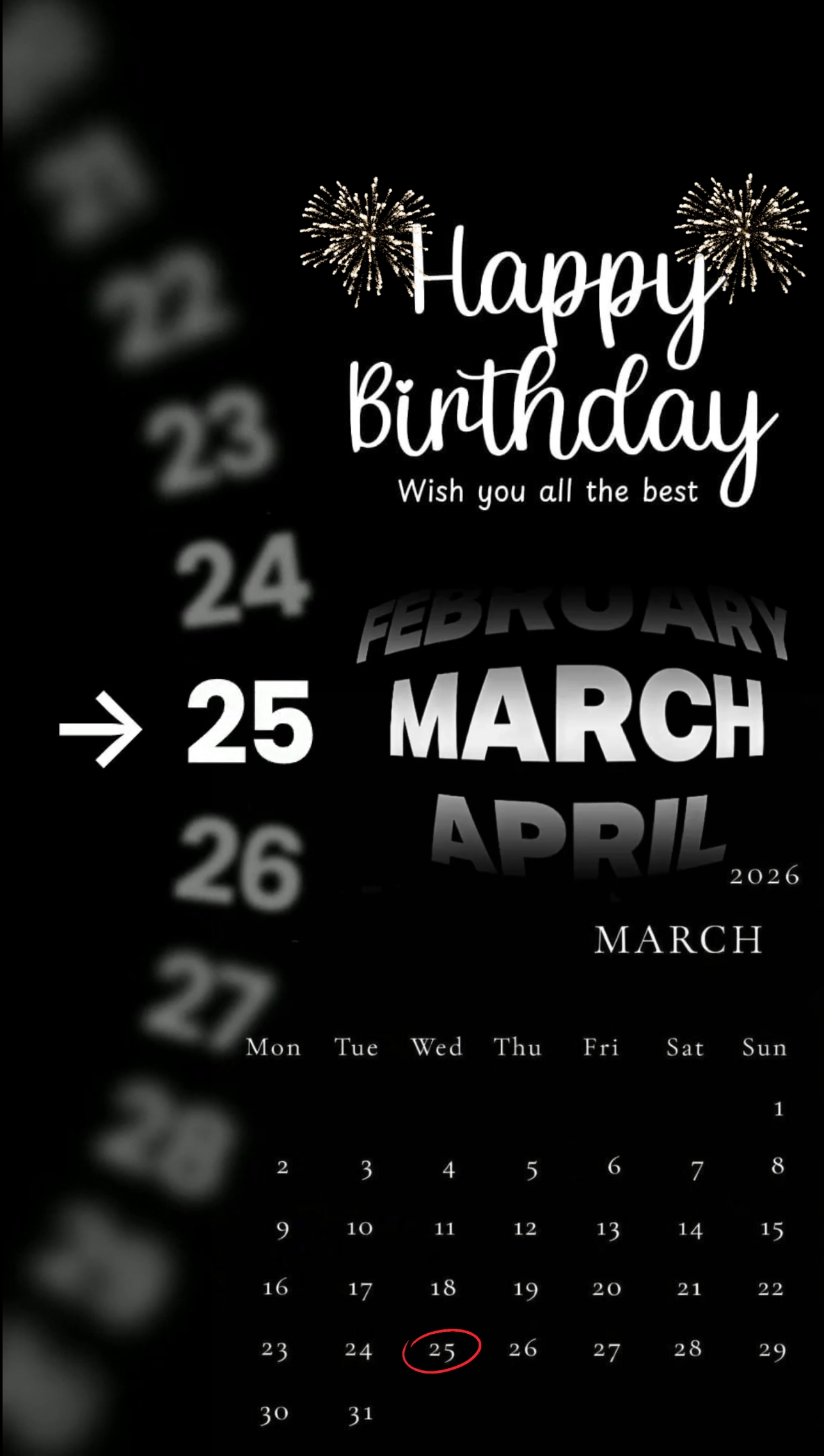 ULANG TAHUN 25 MARET