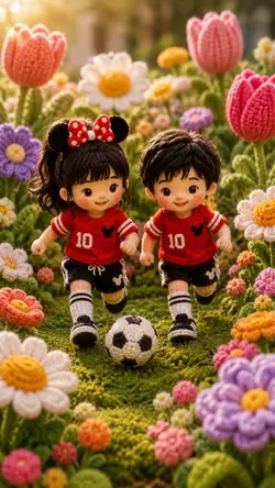 🌷 毛線花園雙人版|可換人物